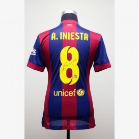 アンドレス・イニエスタ直筆サイン入りメモラビリアを販売 - THE DUGOUT