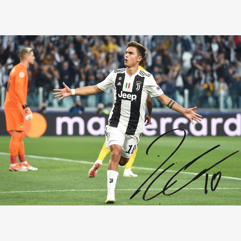 ディバラ直筆サイン入りユベントス18/19フォト (ハットトリック) | THE