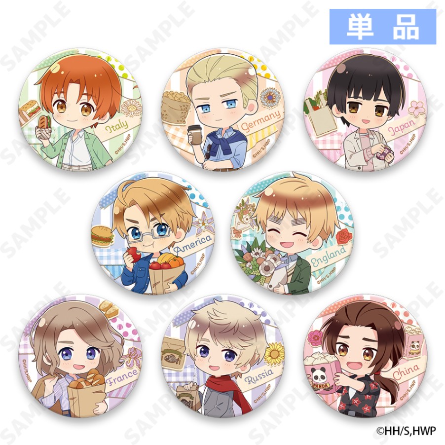 予約販売】ヘタリアWorld☆Stars トレーディング缶バッジ（単品