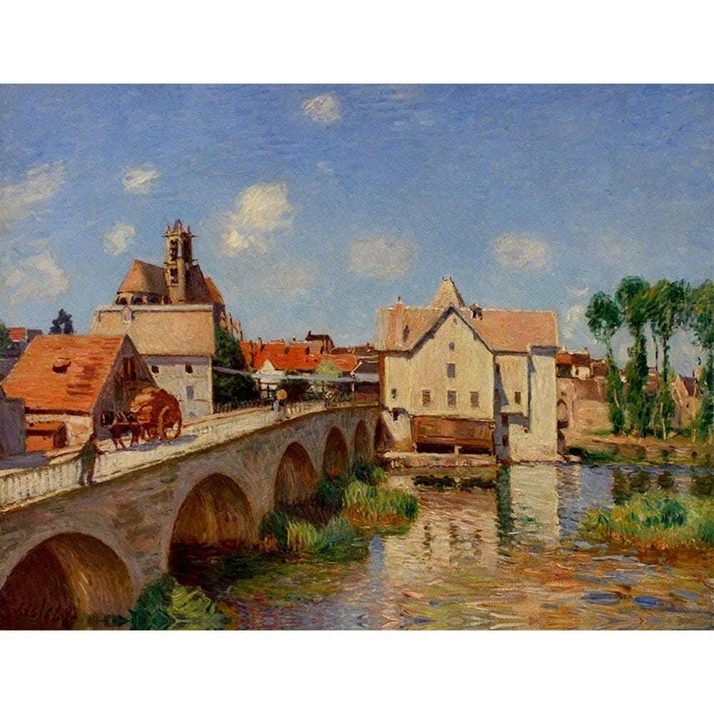 モレの橋 【6号】 アルフレッド・シスレー 【 額縁が選べる 額入り