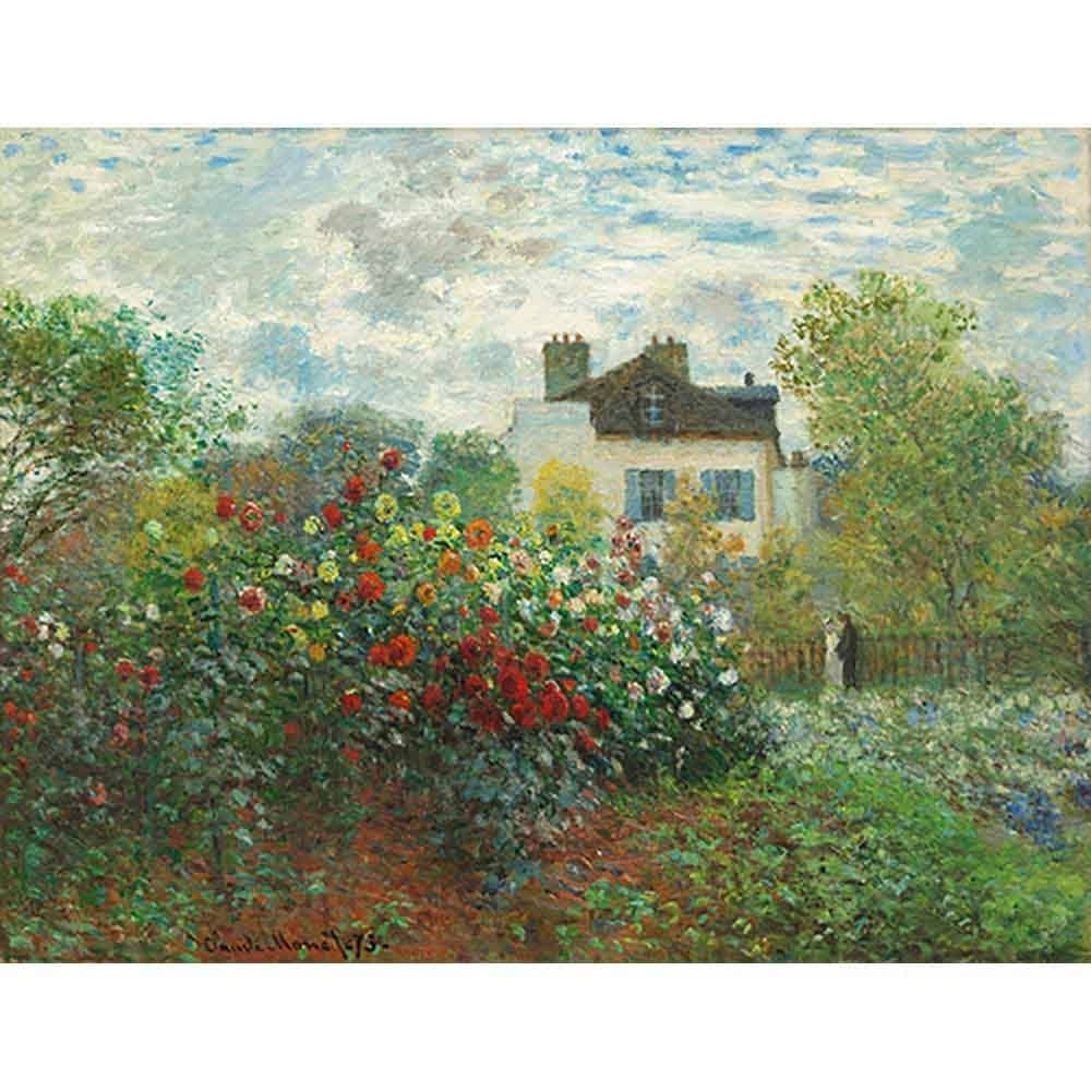 アルジャントゥイユのモネの庭 【6号】 クロード・モネ 【 額縁が