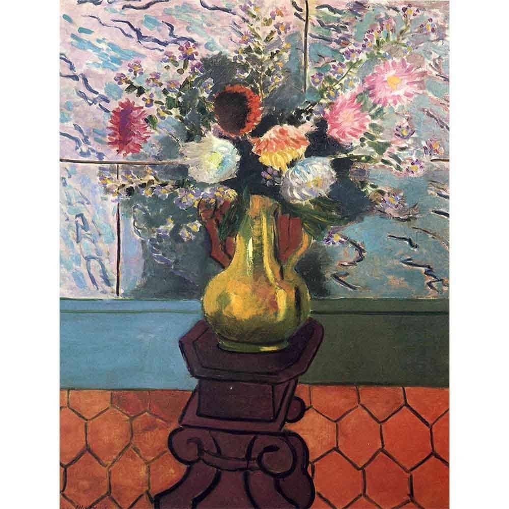 ダリアのある静物 【6号】 アンリ・マティス 【 額縁が選べる 額入り