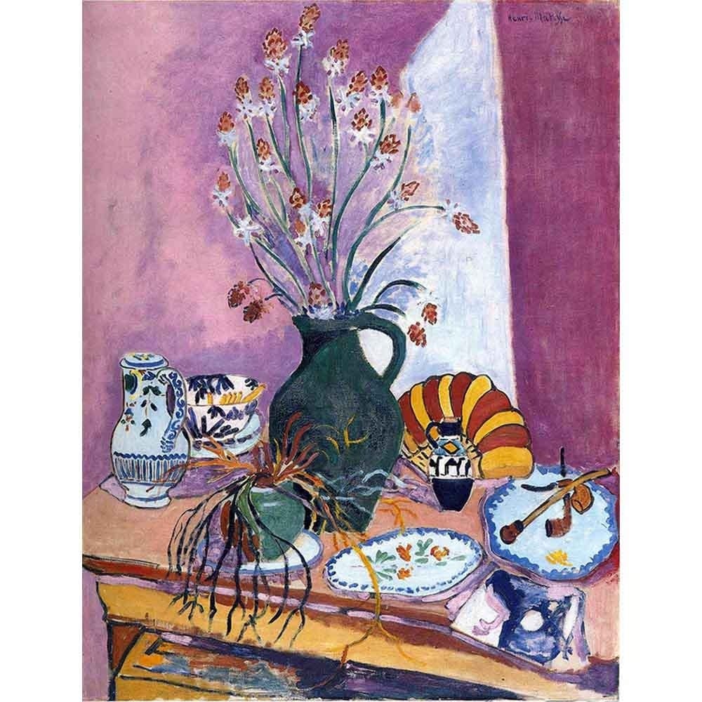 アスポデルの花を持つ静物 【6号】 アンリ・マティス 【 額縁が選べる