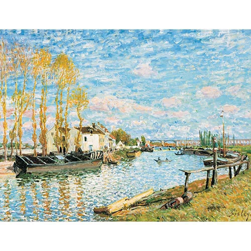 サンマメの堤防 【6号】 アルフレッド・シスレー 【 額縁が選べる 額