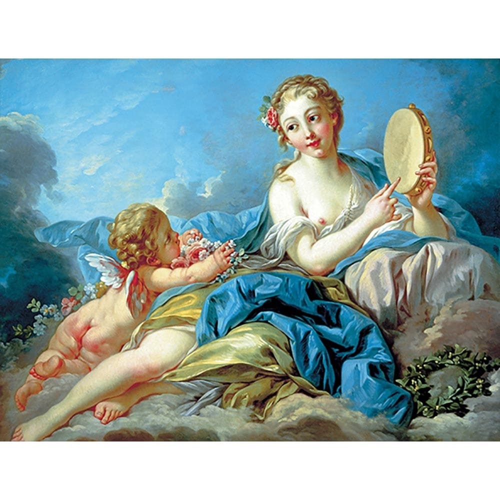 女神テルプシコラー 【6号】 フランソワ・ブーシェ 【 額縁が選べる 額