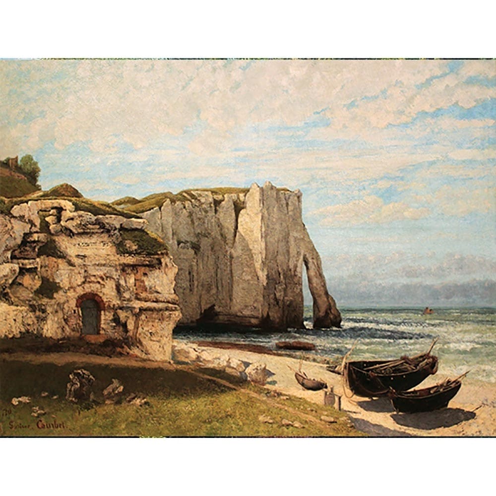 嵐の後のエトルタの崖 【6号】 ギュスターヴ・クールベ 【 額縁が