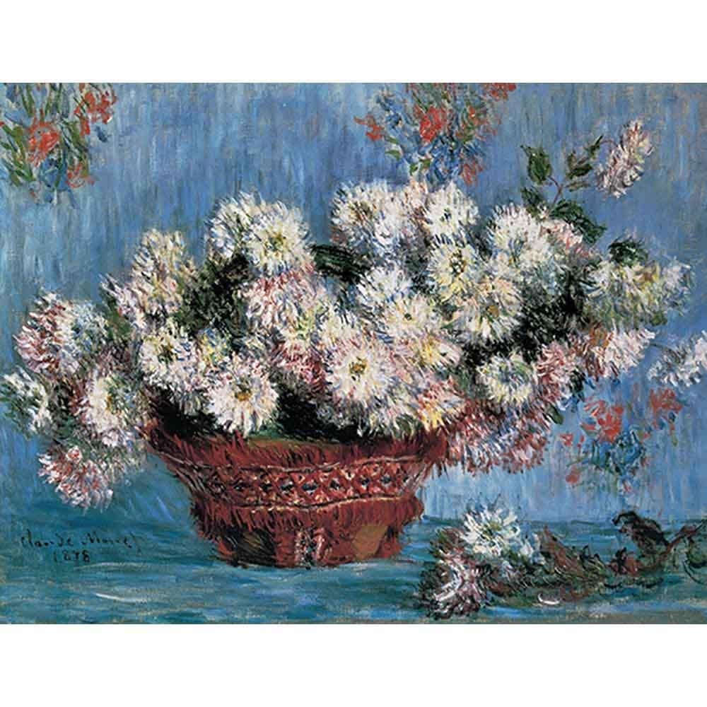 菊の花 【6号】 クロード・モネ 【 額縁が選べる 額入り 複製画 絵画