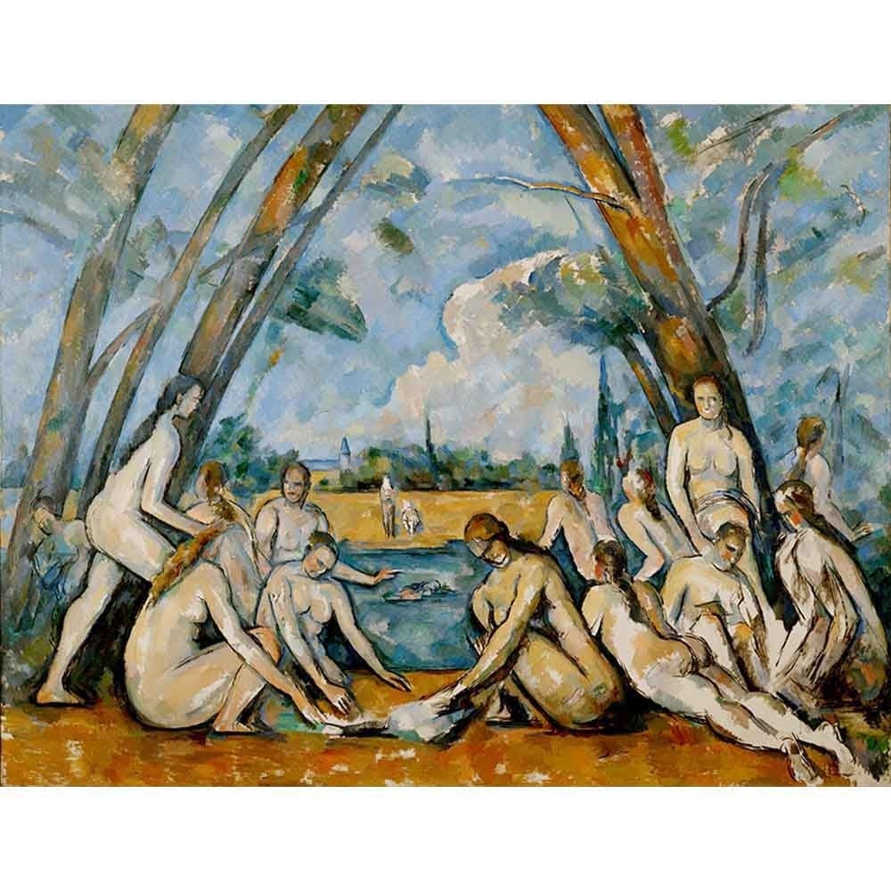 大水浴図 【6号】 ポール・セザンヌ 【 額縁が選べる 額入り 複製画