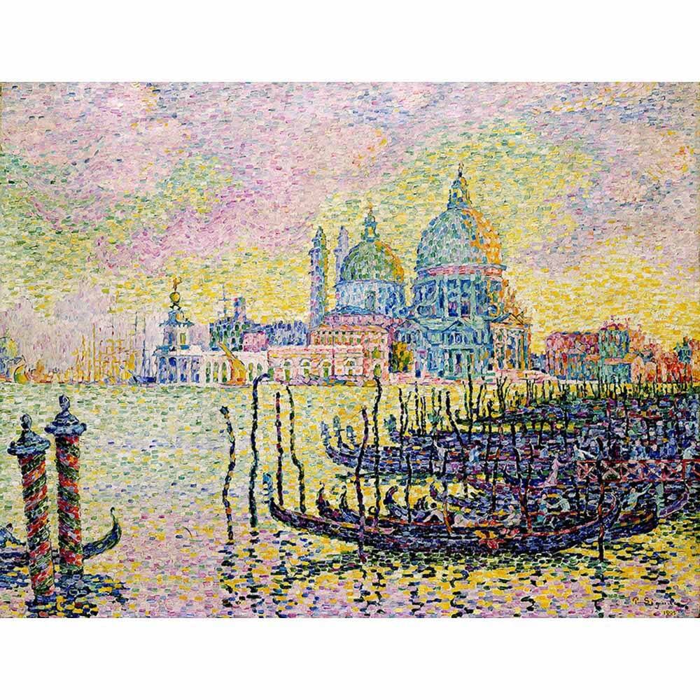 ヴェネツィア、大運河の入り口 【6号】 ポール・シニャック 【 額縁が