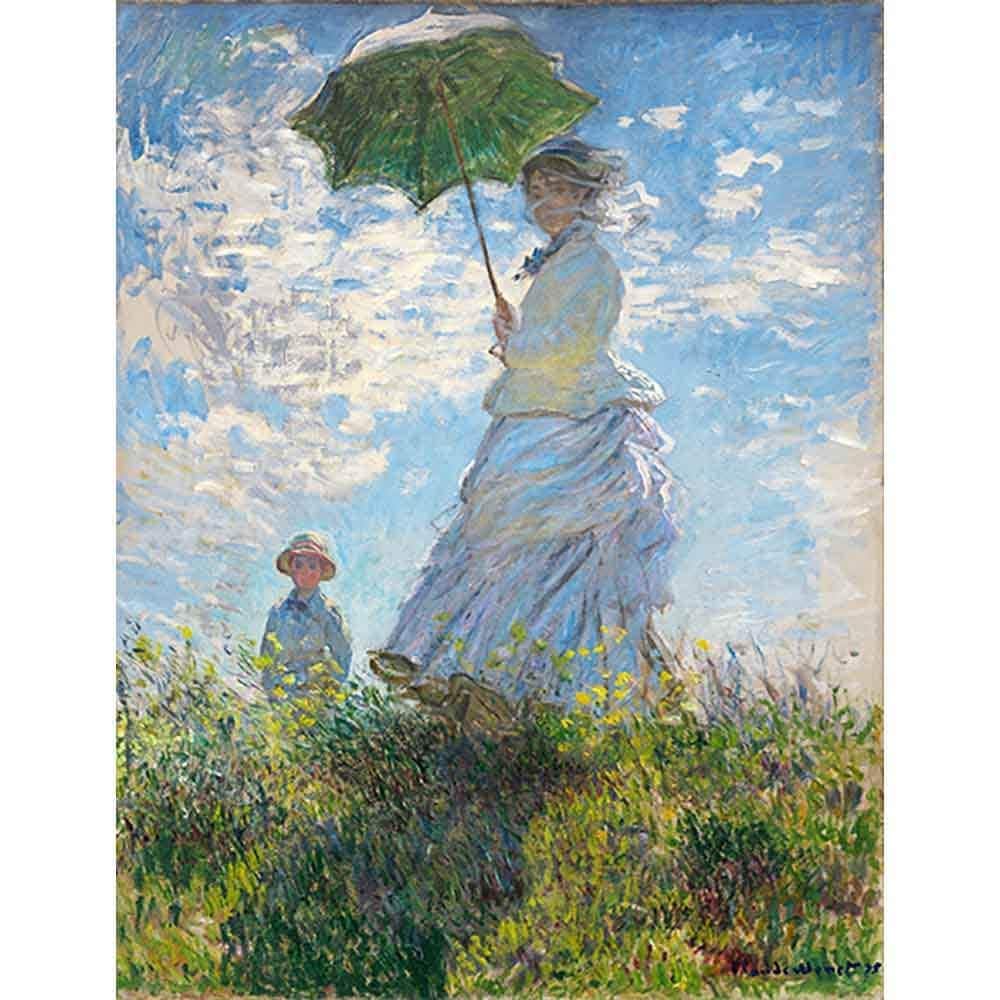 日傘をさす女性と子供 【15号】 クロード・モネ 【 額縁が選べる 額