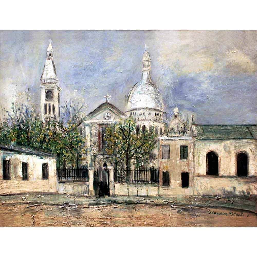 サン・ピエール教会 【15号】 モーリス・ユトリロ 【 額縁が選べる 額