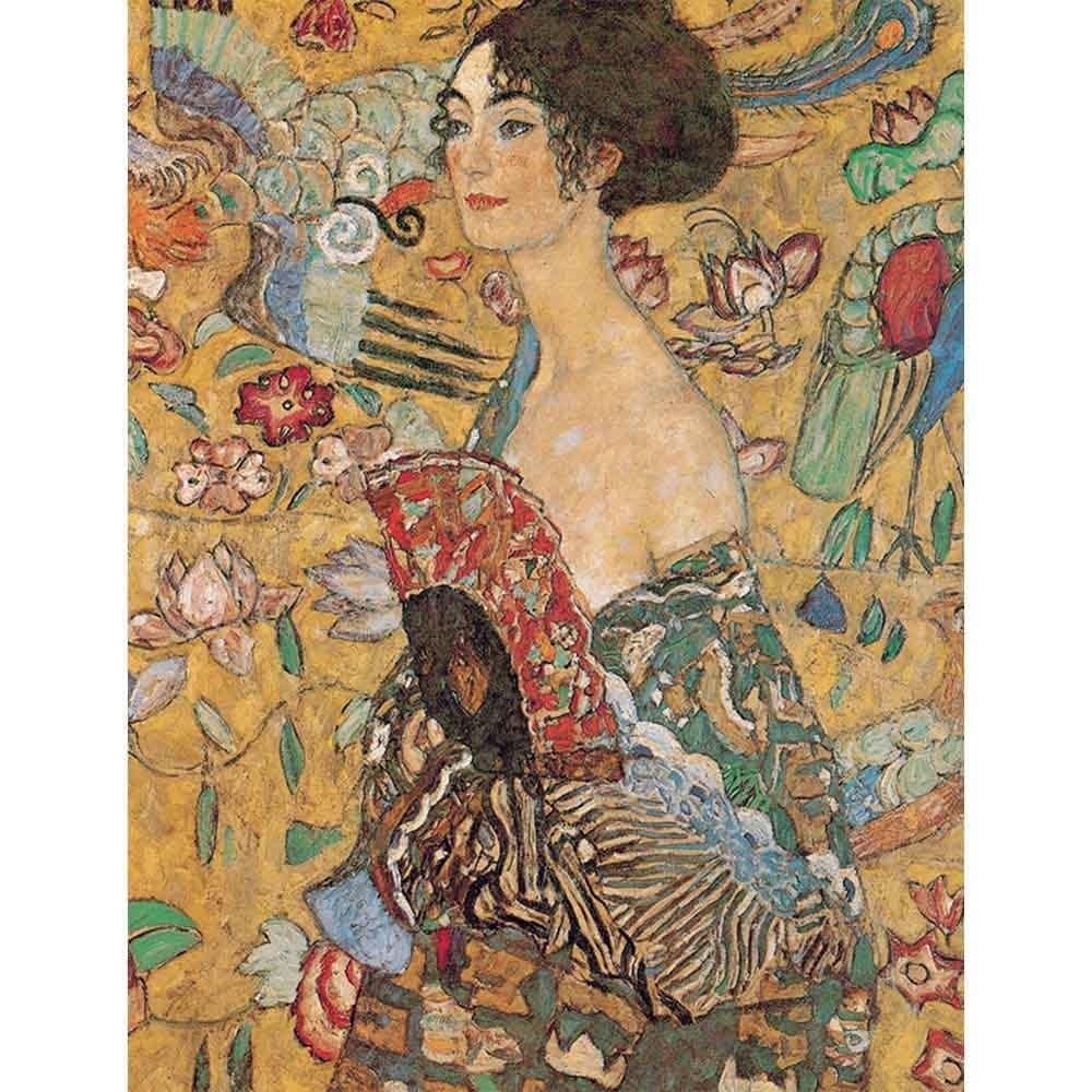 扇子を持った女性 【20号】 グスタフ・クリムト 【 額縁が選べる 額