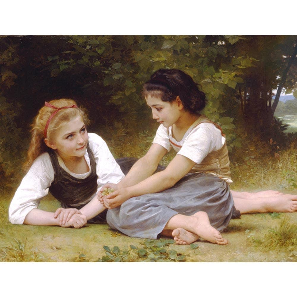 木の実を集める少女たち 【20号】 ウィリアム・アドルフ・ブグロー