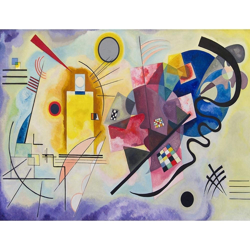 黄色赤青 【20号】 ワシリー・カンディンスキー 【 額縁が選べる 額