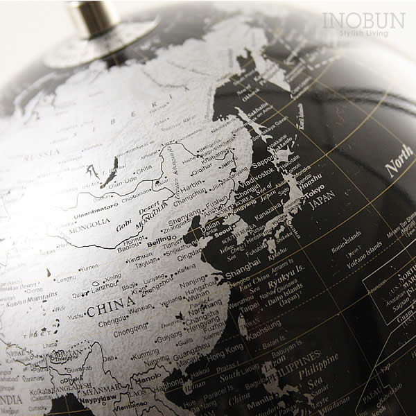 地球儀 インテリア 卓上サイズ globe MM ブラック