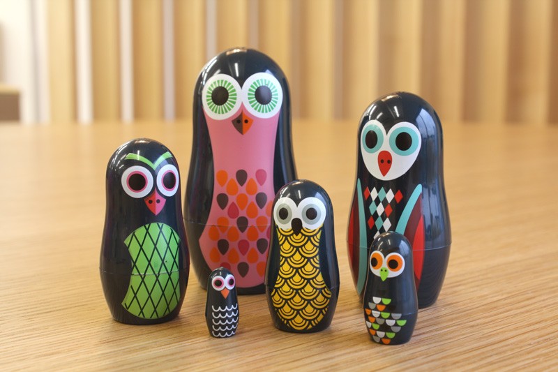 omm デザイン OMM-design ポケット マトリョーシカ オウル フクロウ