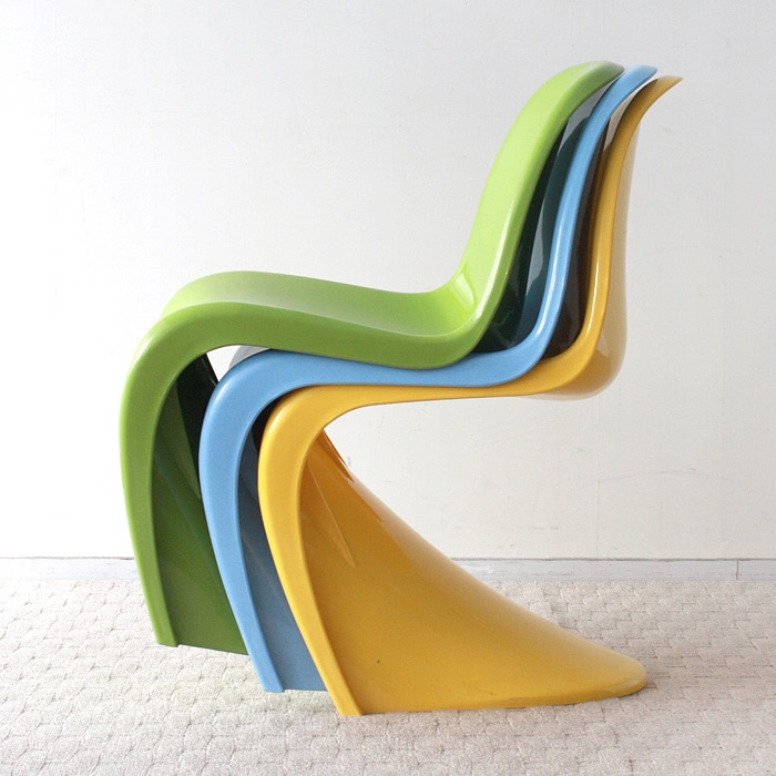 パントンチェア つやあり ツヤあり グリーン ジェネリック リ