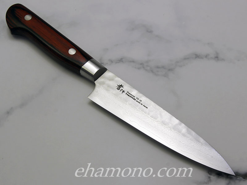 堺孝行 V金10号ダマスカス33層鎚目 ペティ120