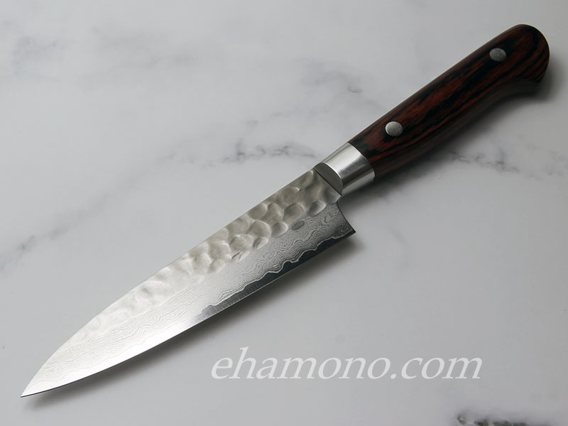 堺孝行 V金10号ダマスカス33層鎚目 ペティ120