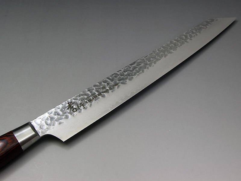 堺孝行 ダマスカス33層鎚目 剣型柳刃270