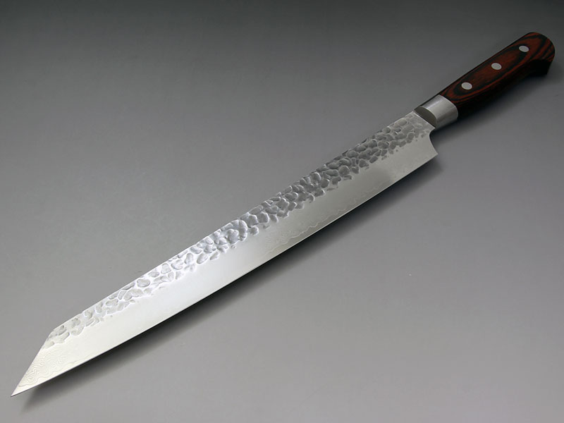 堺孝行 ダマスカス33層鎚目 剣型柳刃270