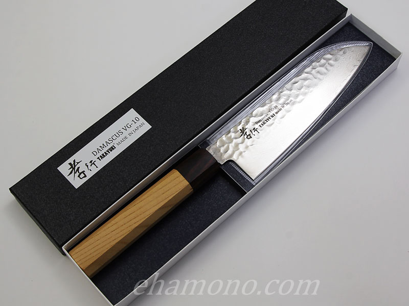 堺孝行 V金10号ダマスカス33層鎚目 和三徳170