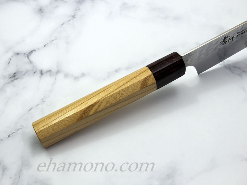 堺孝行 V金10号ダマスカス33層鎚目 和式剣型牛刀（切付牛刀）190