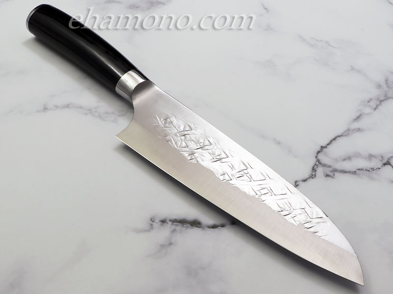 佐治武士作『SRS13 粉末ハイス鋼 三徳包丁』黒合板ハンドル