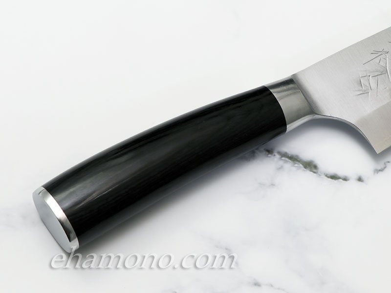 佐治武士作『SRS13 粉末ハイス鋼 三徳包丁』黒合板ハンドル