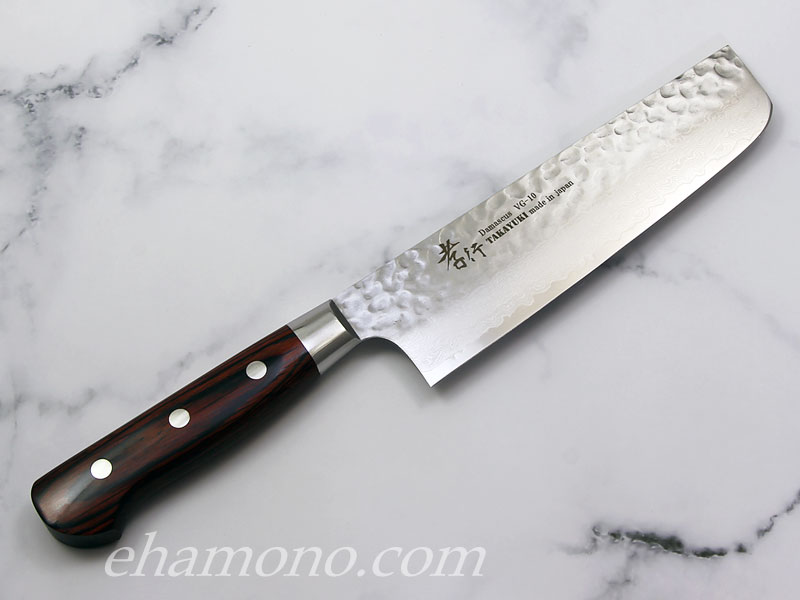 堺孝行 V金10号ダマスカス33層鎚目 菜切160