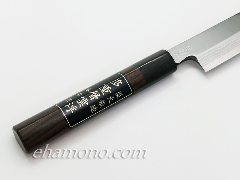 島谷包丁工房 青二鋼墨流し【浮雲】 柳刃210
