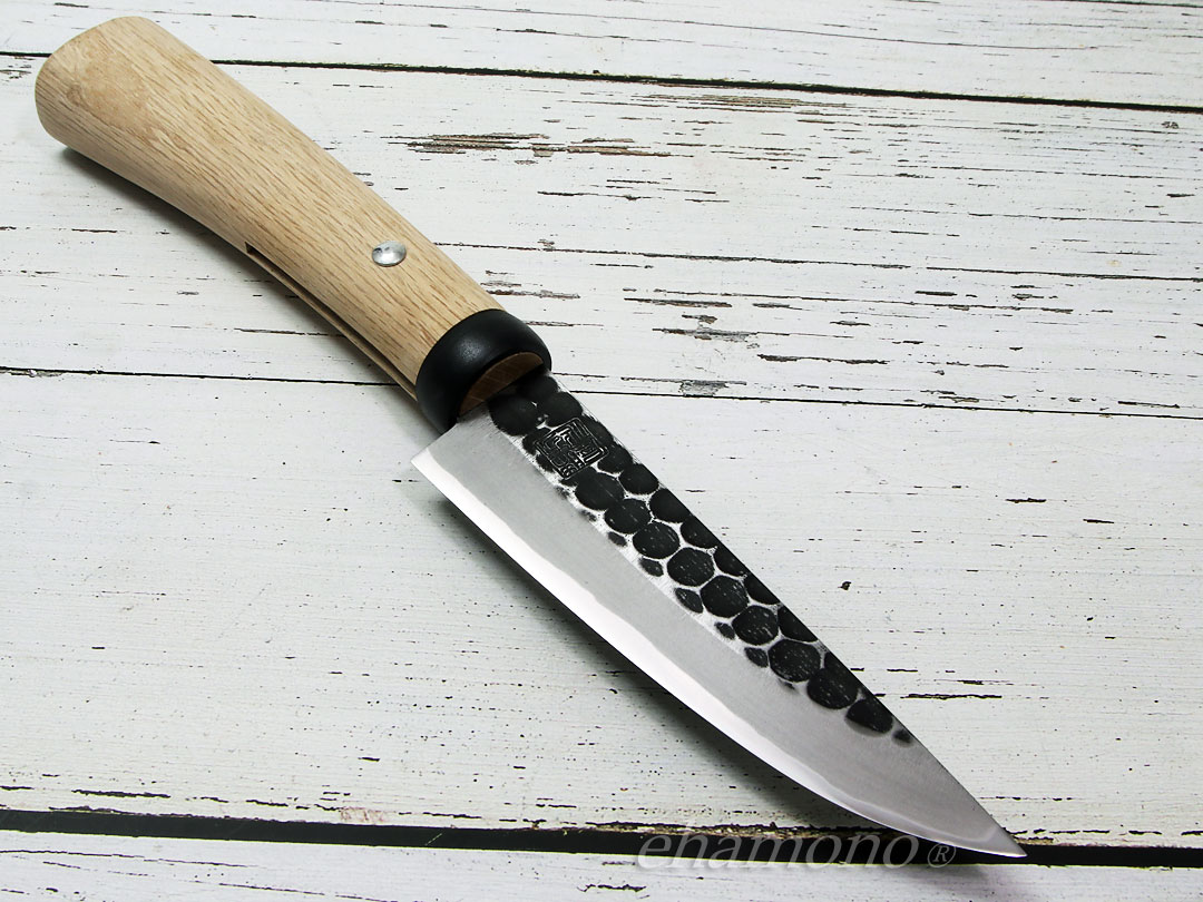 日野浦刃物工房 味方屋作 和式ナイフ130 鎚目