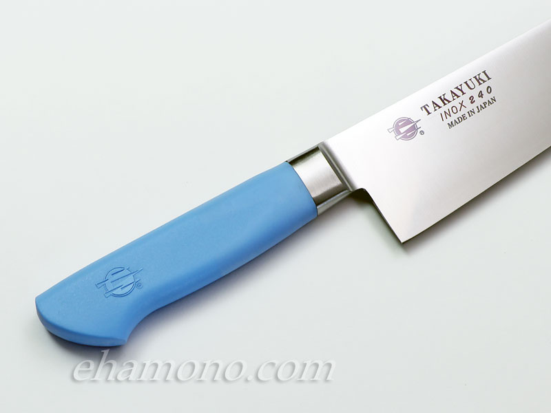 イノックス抗菌カラーハンドル 牛刀 240 ブルー