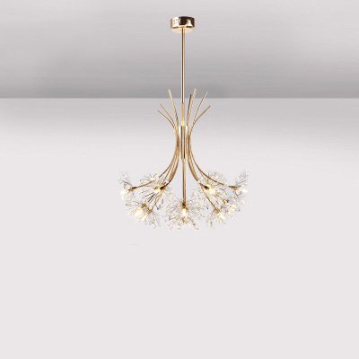 LEDシャンデリアライト 9/13/19灯 ゴールド/シルバー (D380mm～D655mm