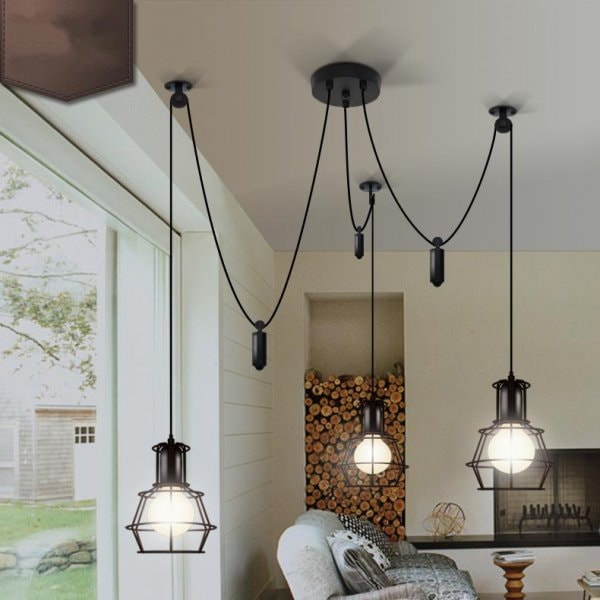 インダストリアル・スタイル照明 ケージシェード・スパイダーライト