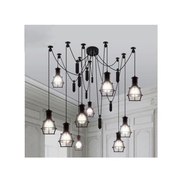 インダストリアル・スタイル照明 ケージシェード・スパイダーライト