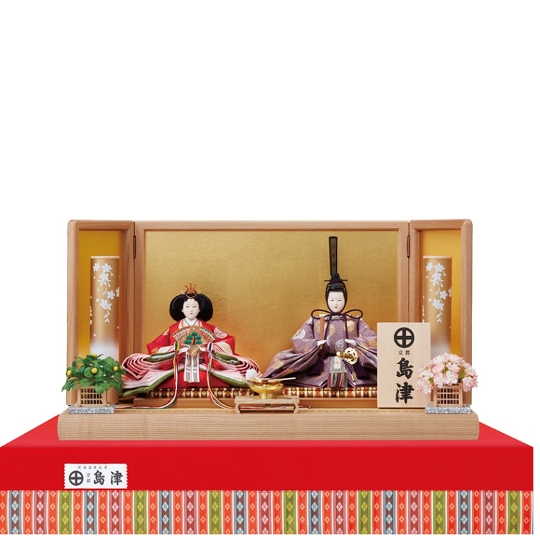 紫福雛（十番） | 雛人形,親王飾り | 京都島津オンラインショップ