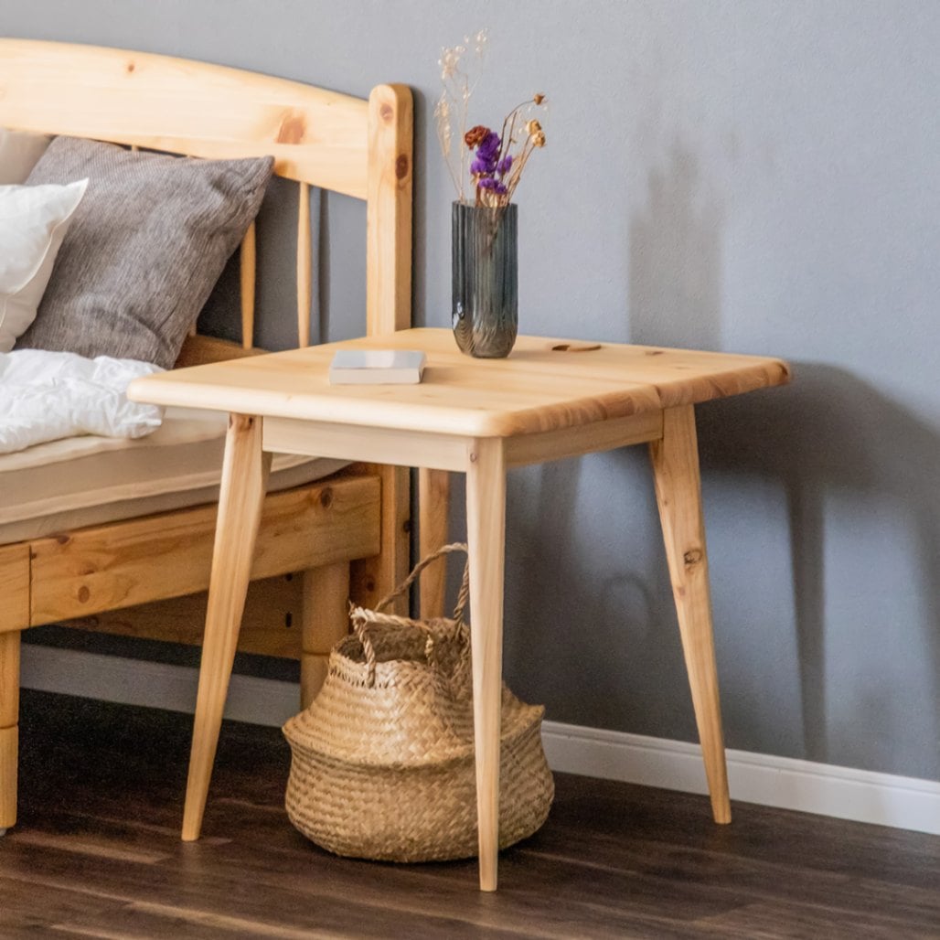 サイドテーブル ナイトテーブル ひのき 天然木 MOIST 60 サイド