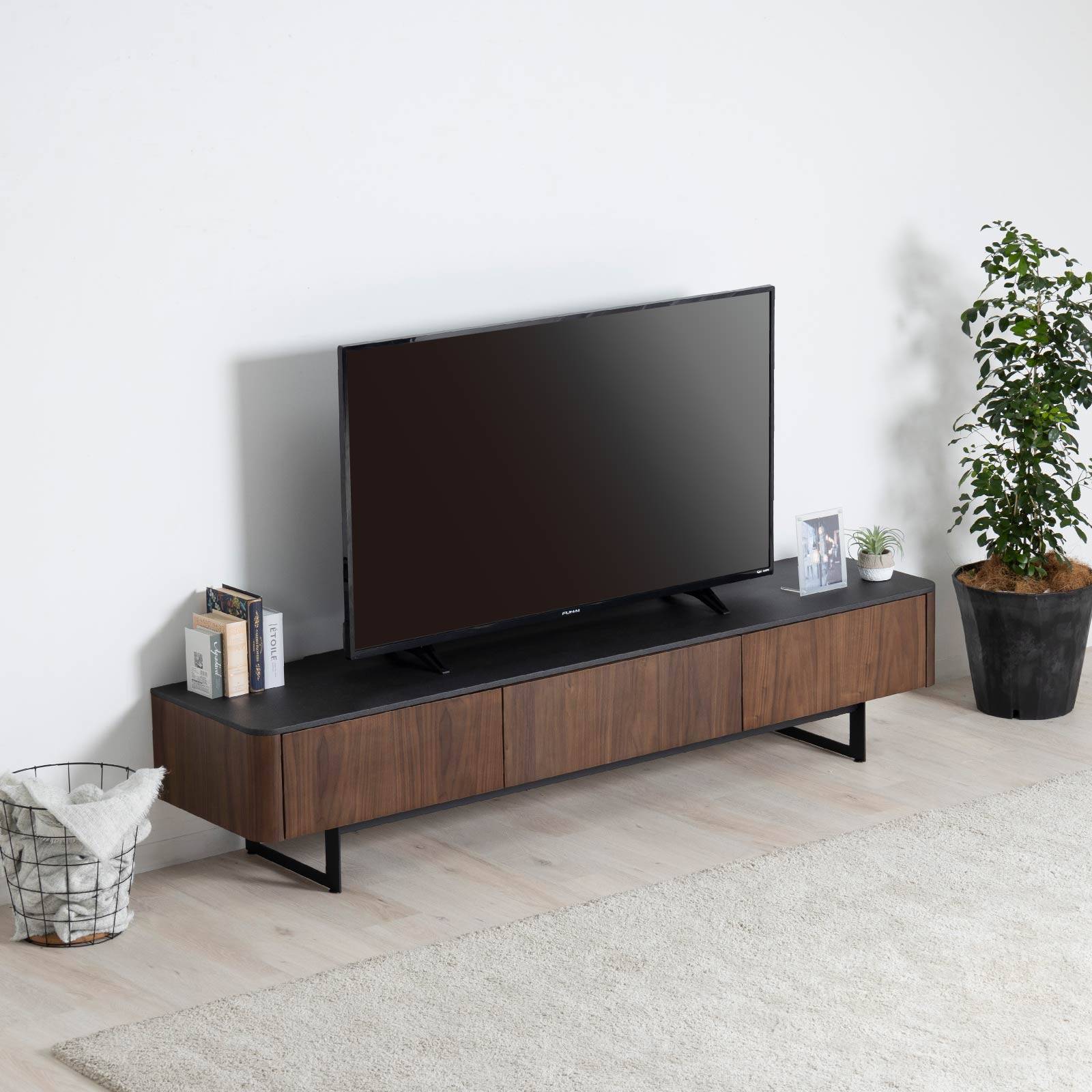 幅180］テレビ台 ローボード ｜バイカラー 赤外線リモコン機能 【公式