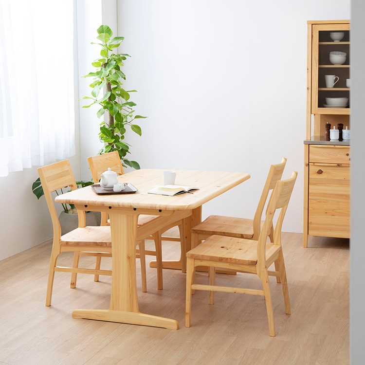 ダイニングテーブル ひのき 天然木 MOIST 130 テーブル｜家具の通販tac