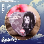 魔道祖師アニメ-ハート型ホロ缶バッジ 魏無羨 ウェイ・ウーシエン 魔道