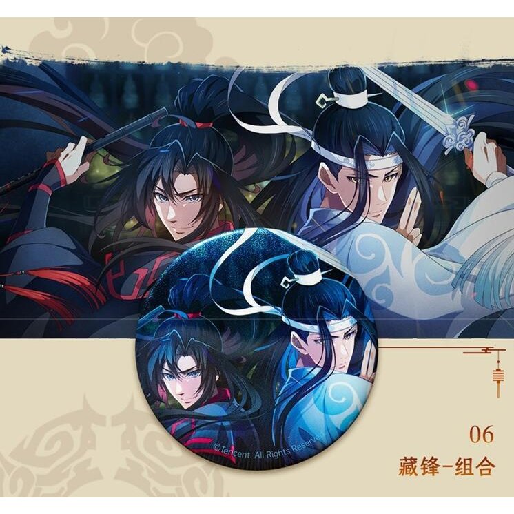 魔道祖師アニメ-完結編 蔵鋒Ver.缶バッジ 魏無羨＆藍忘機 魔道祖師