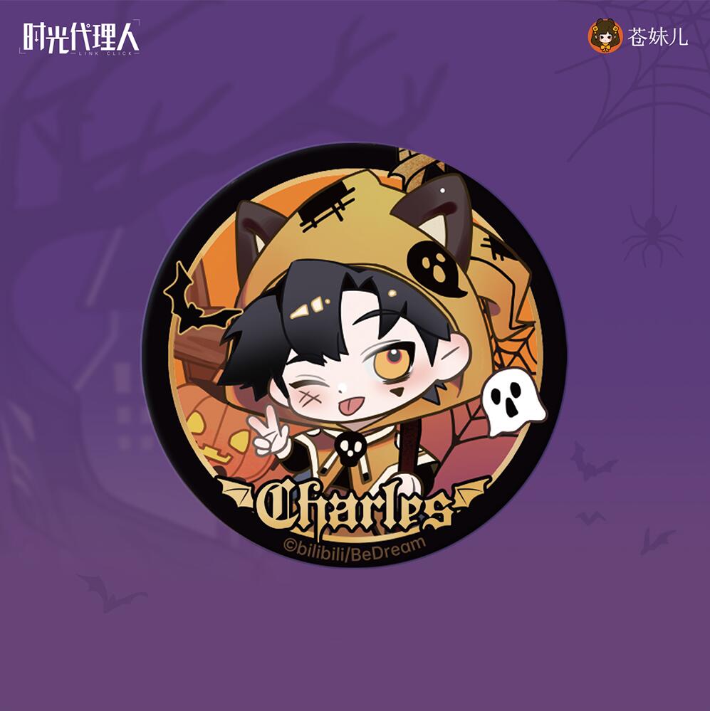 時光代理人-LINK CLICK- ミステリパーティーシリーズ 缶バッジ トキ/程