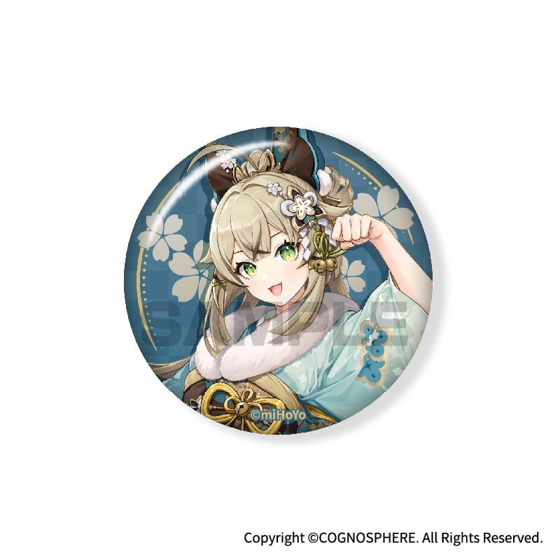 原神にゃんにゃん速達シリーズ 缶バッジ -綺良々 原神,キャラグッズ