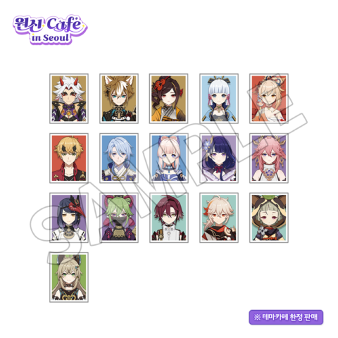 原神 稲妻城カフェシリーズ 証明写真SET すべて商品 fantasy village