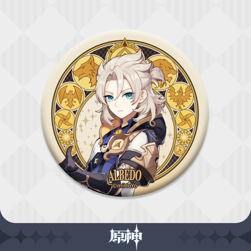 原神】 モンド城シリーズ キャラクター缶バッジ Genshin アルベド 原神