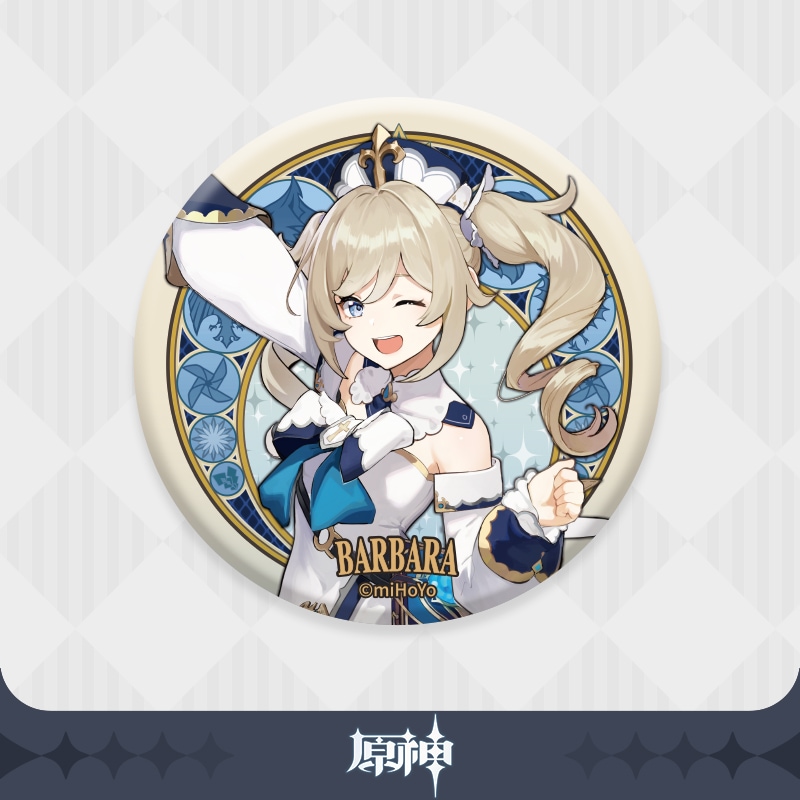 原神】 モンド城シリーズ キャラクター缶バッジ Genshin バーバラ 原神