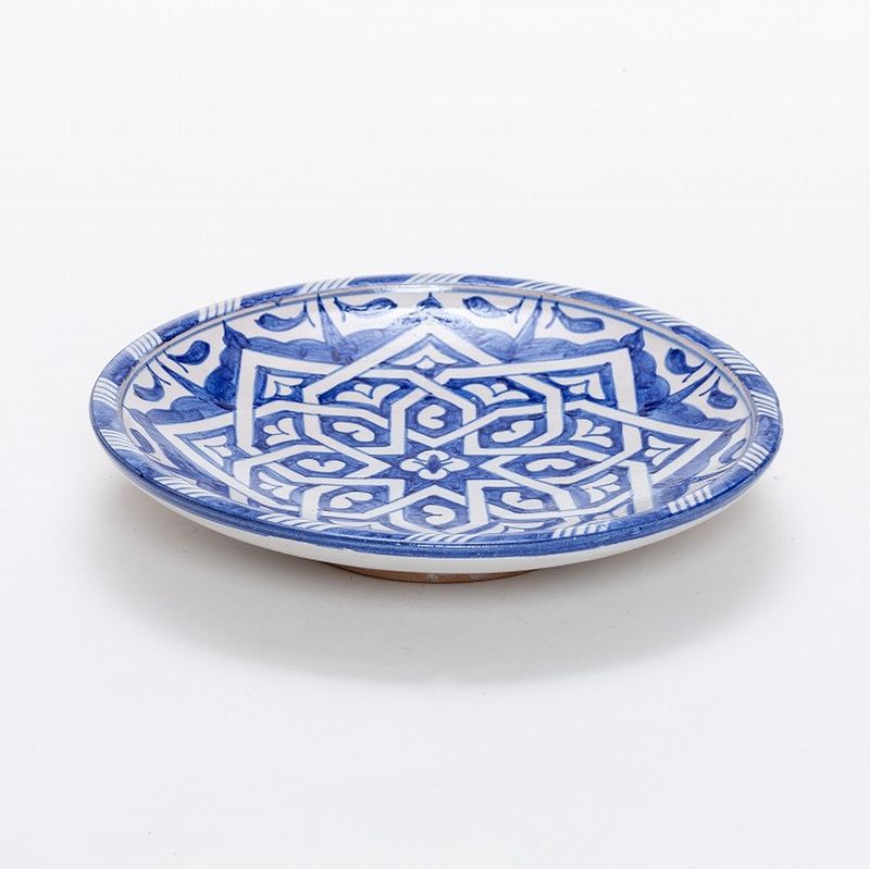 モロッコ3大陶器】フェズ プレート A | 大原真樹セレクト | FATIMA MOROCCO