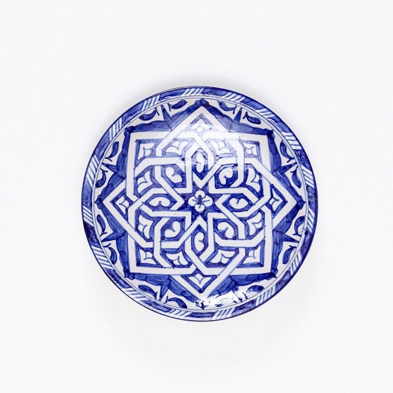 モロッコ3大陶器】フェズ プレート A | 大原真樹セレクト | FATIMA MOROCCO