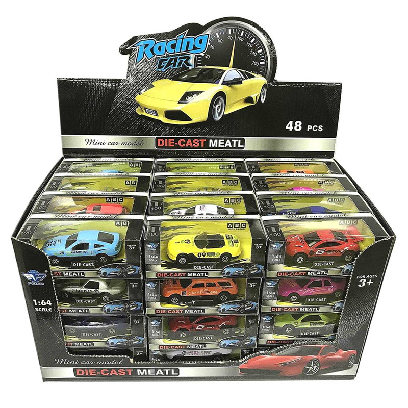 ダイキャスト製 1:64 ミニレーシングカー 12種アソート No.201-061